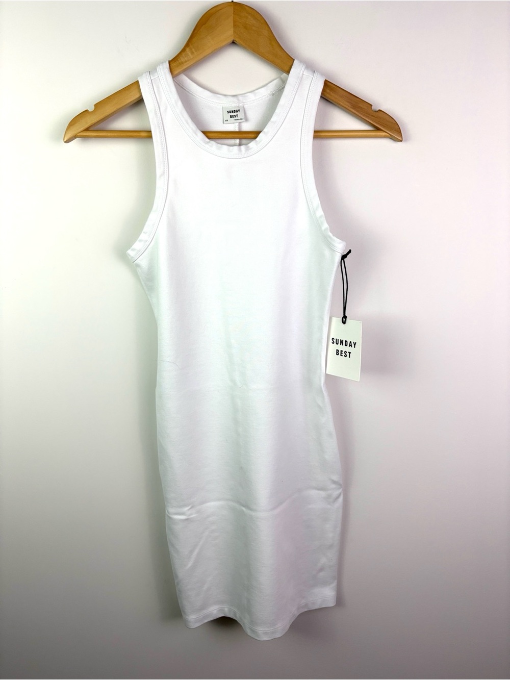 NWT Aritzia Sunday Best white fitted dress size XS